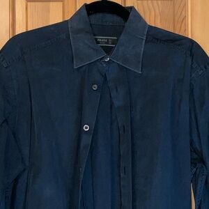 Prada Midnight Blue Dress Shirt 16